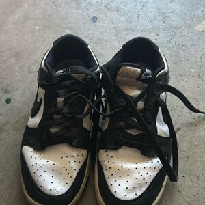 Nike “Panda” Dunks black and white size 7 men